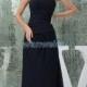 Find Your Chiffon One-shoulder Sheath Floor Length Black Evening Dress With Shirring(Zj6972) Here ,Wanweier Evening Dresses - A perfect moment for you.
