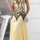 Find Your Train Yellow V-neck Sheath Chiffon Evening Dress With Apliques(Zj6546) Here ,Wanweier Evening Dresses - A perfect moment for you.