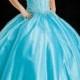 Ball Gown Halter Beading Tulle Baby Blue Satin Girl Pageant Dress, Flower Girl Dresses - 58weddingdress.com
