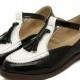 Vintage Vogue Retro Low Heels Shoes Flat Black FT0101