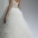 A-line Sweetheart Beading Brush Train Tulle Wedding Dresses WE4044