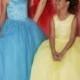 Ball Gown Scoop Beading Tulle Yellow And Blue Cute Pageant Dress