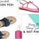 Summer Sandals & Pedicure Polish Pairings