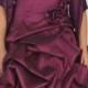 Burgundy And Red Satin Square Flower Trimed Perfect Girl Formal Dresses With Shawl