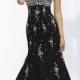 2014 Black Sequins Mermaid Lace Evening Dresses