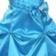Square Satin Fitted Bow Trimed Perfect Designer Customized Girls Party Dress, Flower Girl Dresses - 58weddingdress.com