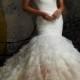 Ruffled Organza Wedding Dresses(HM0134)