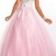 Pink Classical Princess Floor-length Sweetheart Dress