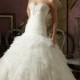 Wanweier - satin wedding dresses, Hot Crystal Beaded Ruffled Organza Online Sales in 58weddingdress