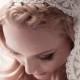 الزفاف الحجاب الدانتيل آلانسون جولييت كاب، الانجليزية صافي وكامل الرباط الزهور كاب الزفاف، الإصبع، الفالس، مصلى، كاتدرائية، والن