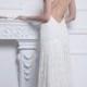 Lace Long Wedding Dress With Open Back In Retro Style - Nastia