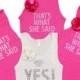 Set Of 4 Engagment Party Tank Tops - That's What She Said