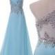 Stunning Beaded Chiffon Evening/Formal/Ball Gown/Party/Pageant/Prom Dresses Long