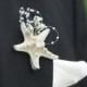 Starfish Blume im Knopfloch mit Perlen und Blumen