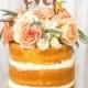 Gâteau de mariage Topper - Pour Like Ever - Acajou avec des oiseaux de scintillement d'or d'amour
