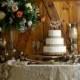Country wedding cake display
