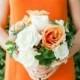 Moderne Und Wunderliches orange Hochzeit in Australien