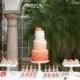Orange-Rüschen - Hochzeit Süße Tabelle