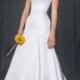 Satin Trumpet Gown With Button Back Detail Style MB3652