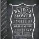 Bridal Shower imprimable invitent - l'invitation à la craie, lettrage vintage, bricolage Imprimer votre invitation de fête propr
