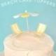 Cute DIY Beach Themed Wedding Cake Toppers 