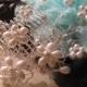 Mini fleurs et des perles Cristaux Swarovski Strass mariage Peigne nuptiale de cheveux