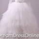 Gorgeous Strapless Appliqued Beaded Ivory Ivory Tulle Ruffle Wedding Dress 2014/Bridal Dress/Bridal Gown/Wedding Gown/Custom/Cheap/Summer