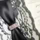 LENA-CURVE1 Lace Wedding Invitation, Invite, Vintage, Shabby Chic, Couture, Elegant