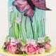 Beautiful butterfly garden cake