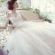 White Ivory Lace Tulle Formal Bridal Wedding Dresses
