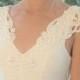 Mariage-shirt - Ivoire robe de mariage T-shirt fabriqués sur commande / Bridal Top Perles avec et dentelle