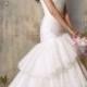 حجم جديد واحد الكتف الأبيض اورجانزا الزفاف فستان الزفاف مخصص 6-8-10-12-14-16