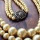 Antique collier de perles Double Strand