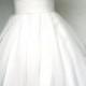 جميلة العاج 50S فستان الزفاف مع قارب الرقبة، ودارلينج الشاي طول تنورة مطوي