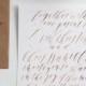 Modern Wedding Calligraphy from Written Word Calligraphy