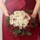 Christmas Bouquet - Winter Wedding Holiday Bridal Bouquet With Pearl Flowers - Wedding Bouquets - Great Brooch Bouquet Alternative