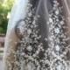 Juliet Bridal CAP "IVY" Wedding Veil, Scalloped Lace And Sequins Bridal Cap Veil By LasVegasVeils