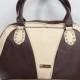 Burberry Ladies Brown and Cream V901 Handbag