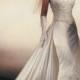 Demetrios Meerjungfrau-Stil Brautkleid (Größe 4 Petite)