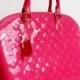 Louis Vuitton Pink Ladies Brass Zipper Luxury Handbags