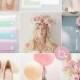 Blush Pink & Pastel Candy Floss Inspired Wedding Moodboard 