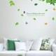 DIY Arbre Vert Et papillon amovible mur de vinyle sticker Art Mural Décoration Chambre à coucher Décor