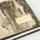 سجل الزوار - مخصص النباح البتولا الخشب الزفاف كتاب - من صنع ريفي شخصية الأسود الأحمر لطلب