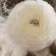 Ivory Bridal Hair Piece, Wedding Hair Flower Fascinator, Ivory Wedding Headpiece, Ivory Wedding Fascinator Vintage Wedding Hair