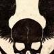 Copie d'art de Steampunk Attention Air Pirates crâne Jolly Roger affiche de mur