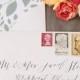 Envelope Inspiration: Calligraphy and Vintage Stamps