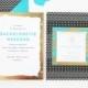 Alana's Modern Teal + Gold Bachelorette Party Invitations