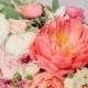 المرجانية والوردي زهور الزفاف