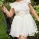 Die Charlotte - Ivory, Spitze, Chiffon-Blumen-Mädchen-Kleid, gemacht für Mädchen, Kleinkinder, Alter 1T, 2T, 3T, 4T, 5T, 6, 7, 8
