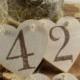 أرقام الجدول القلب خشبية ريفي مع شحن مجاني